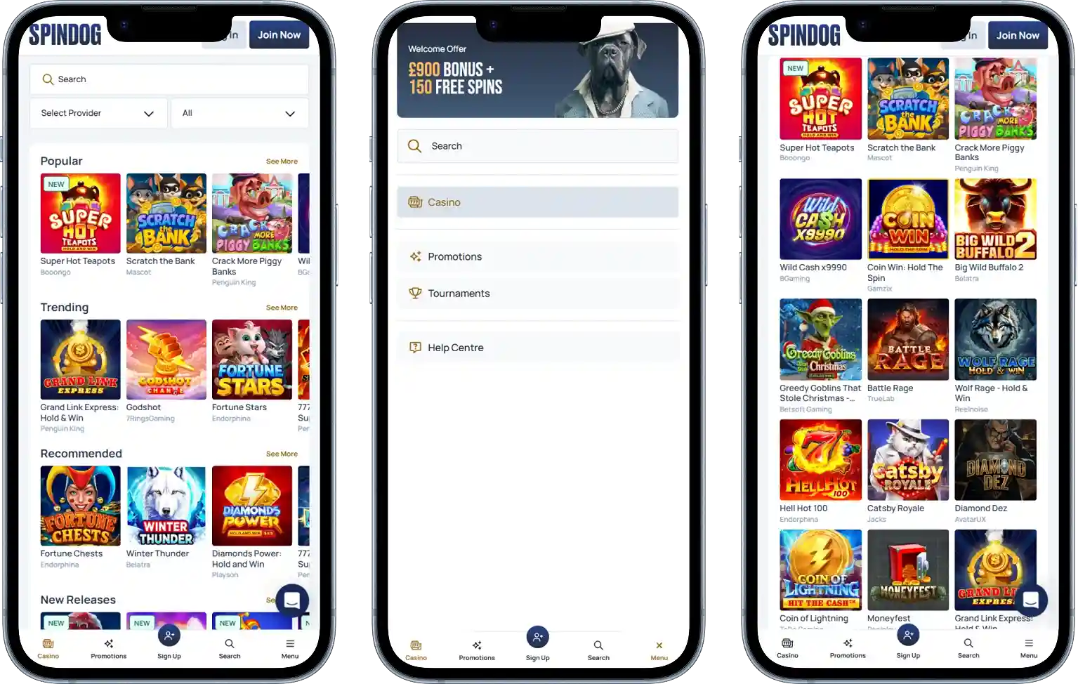 SpinDog Casino Mobile Experience